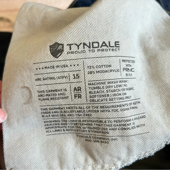 NWT Tyndale Workwear Jeans Arc Rated Flame Resistant Size 40/34 USA Made - Picture 5 of 11